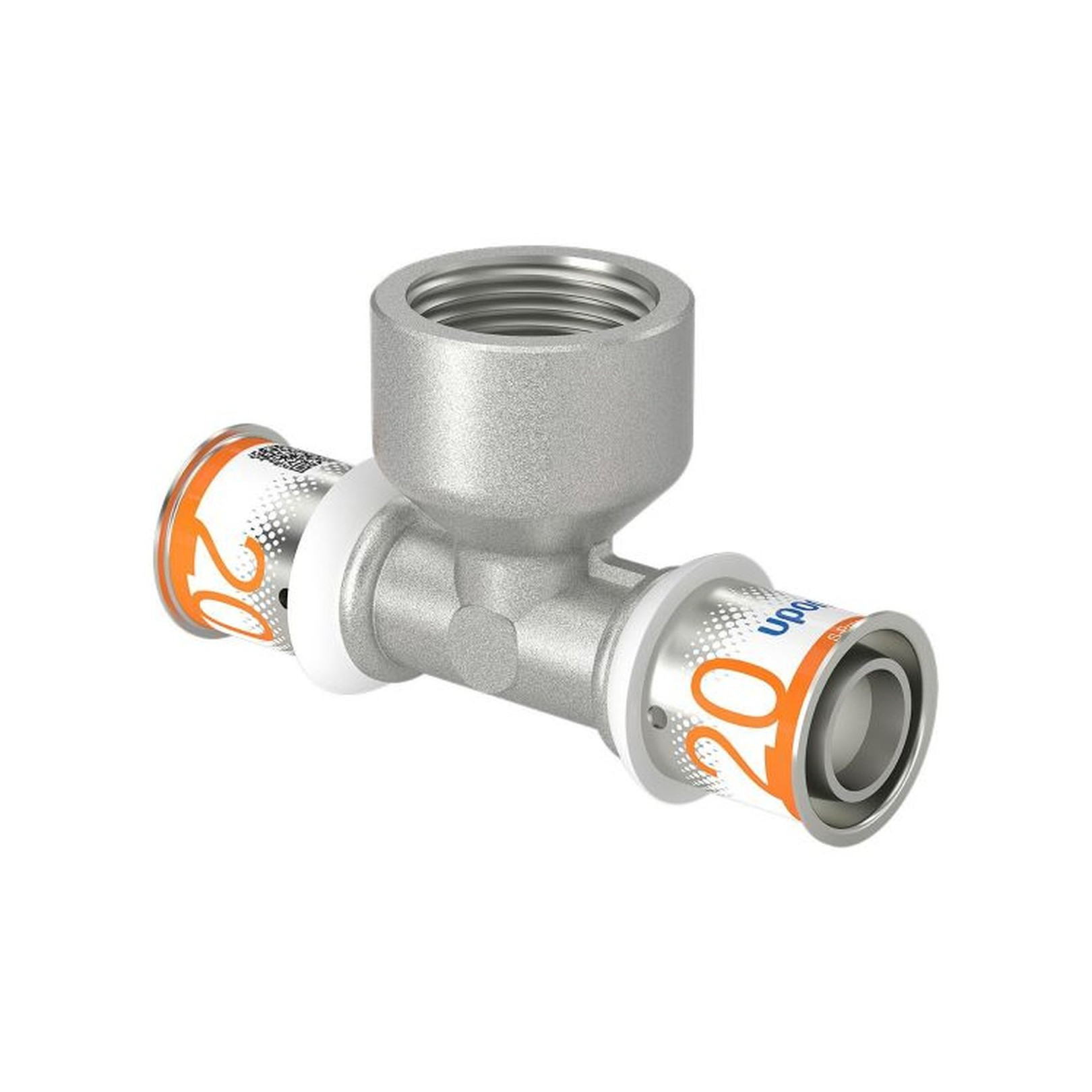 Uponor S-Press PLUS T-Stück 20mm DN20 3/4 IG Edelstahlpresshülse PPSU DVGW 1070597
