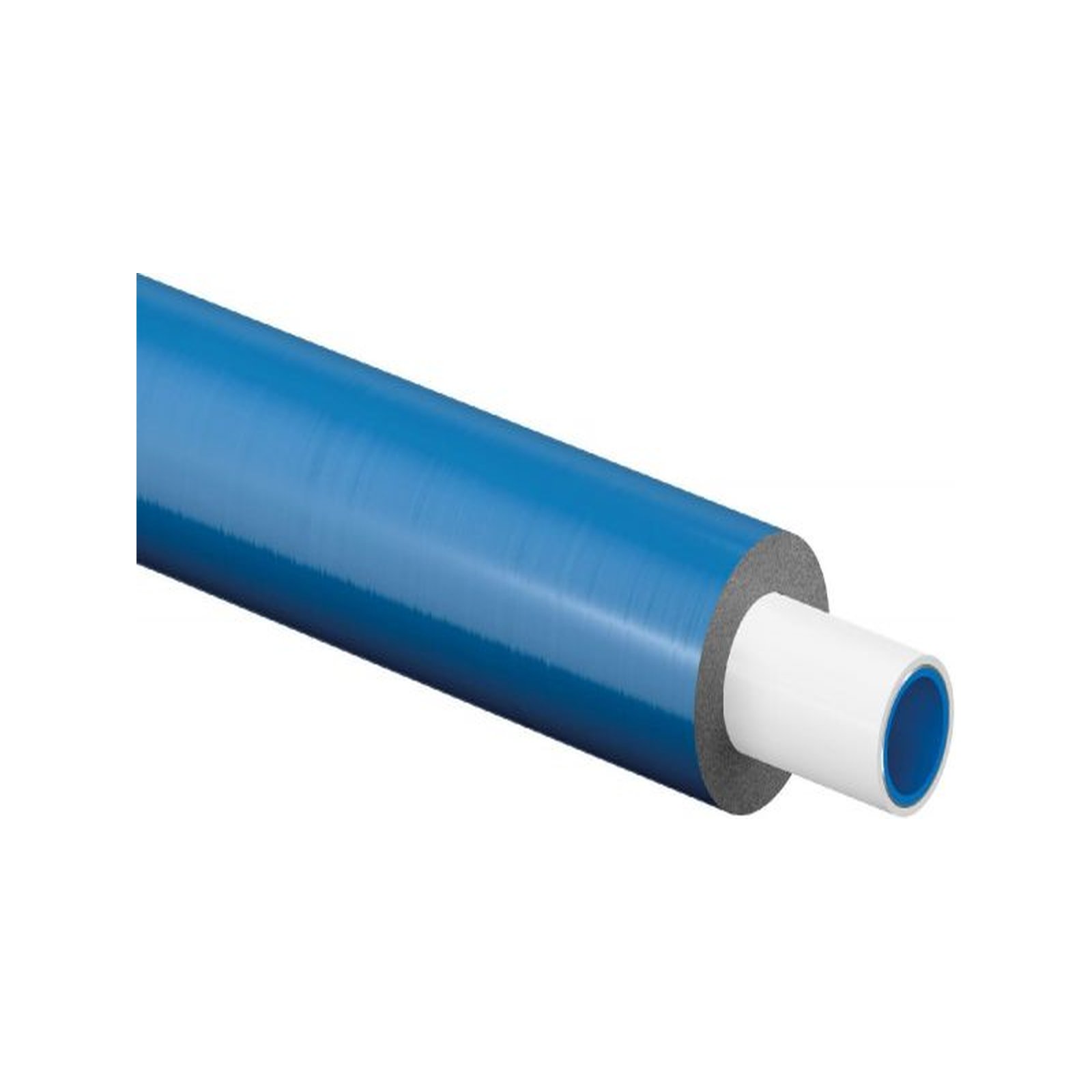 Uponor PE-RT Verbundrohr Uni Pipe PLUS S4 WLS 040 25x2,5mm 5-lagig blau Dämmung 50m 1063946