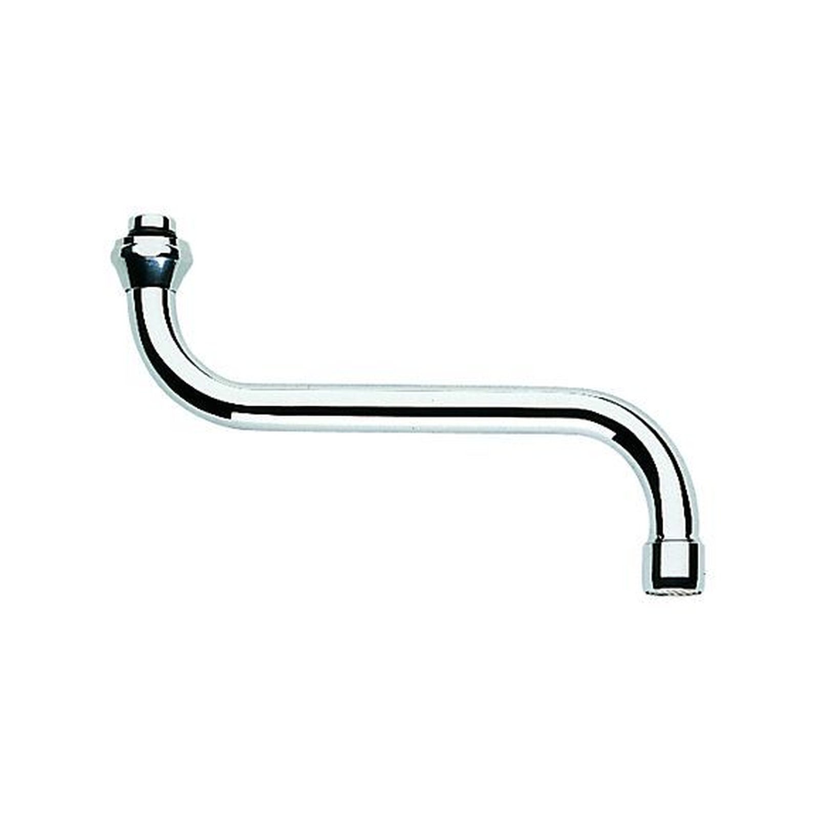 GROHE S-Auslauf 13084 Küchen-Wandbatterie 200 mm DN15 chrom Bogenauslauf Mousseur 13084000