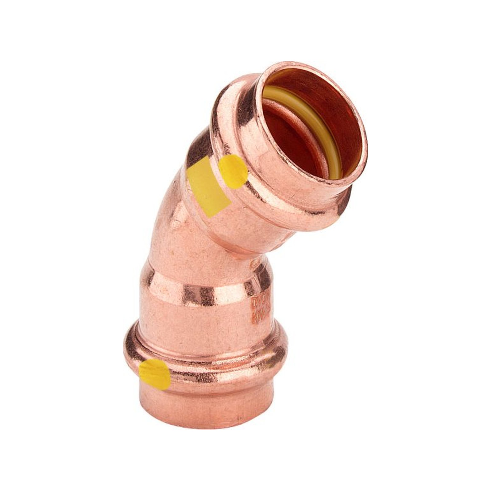 Bogen PROFIPRESS-G 2626 42mm 45 Grad 345655, aus Kupfer, fuer Gas