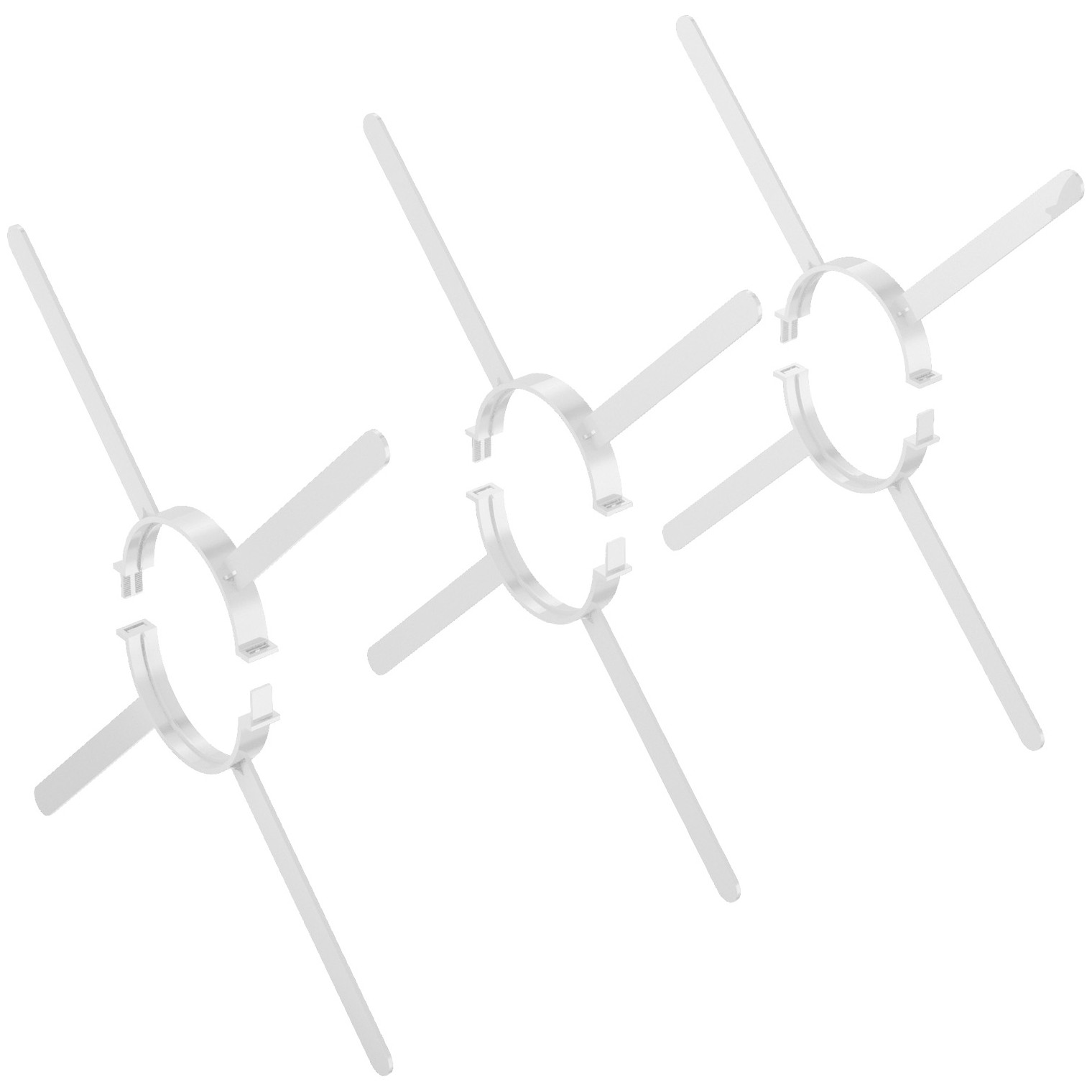 Buderus Abstandshalter 80 mm 3 Stück Schachtmaß 120-300 mm Hersteller-Artikelnummer 7738112597