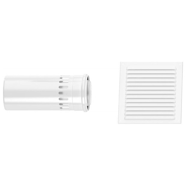 BOSCH Abgaszubehoer FC-Set80-B33x Erweiterungsbausatz B33 konzentrisches Rohr Zuluftgitter 80-125mm 7738112659