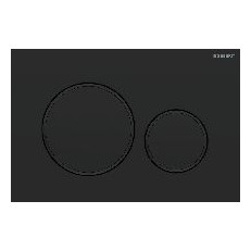 Geberit Betatigungsplatte Sigma20 2-Mengen-Spulung schwarz matt Kunststoff 115882161