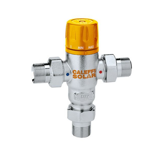 CALEFFI Thermomischer Solar 252150 3-4 Zoll 30-65 Grad C verchromt Messing 8016615151909