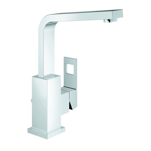 Grohe Einhebel-Waschtischbatterie Eurocube 231 EcoJoy L-Size SilkMove Zugstangen-Ablaufgarnitur Chrom 2313500E