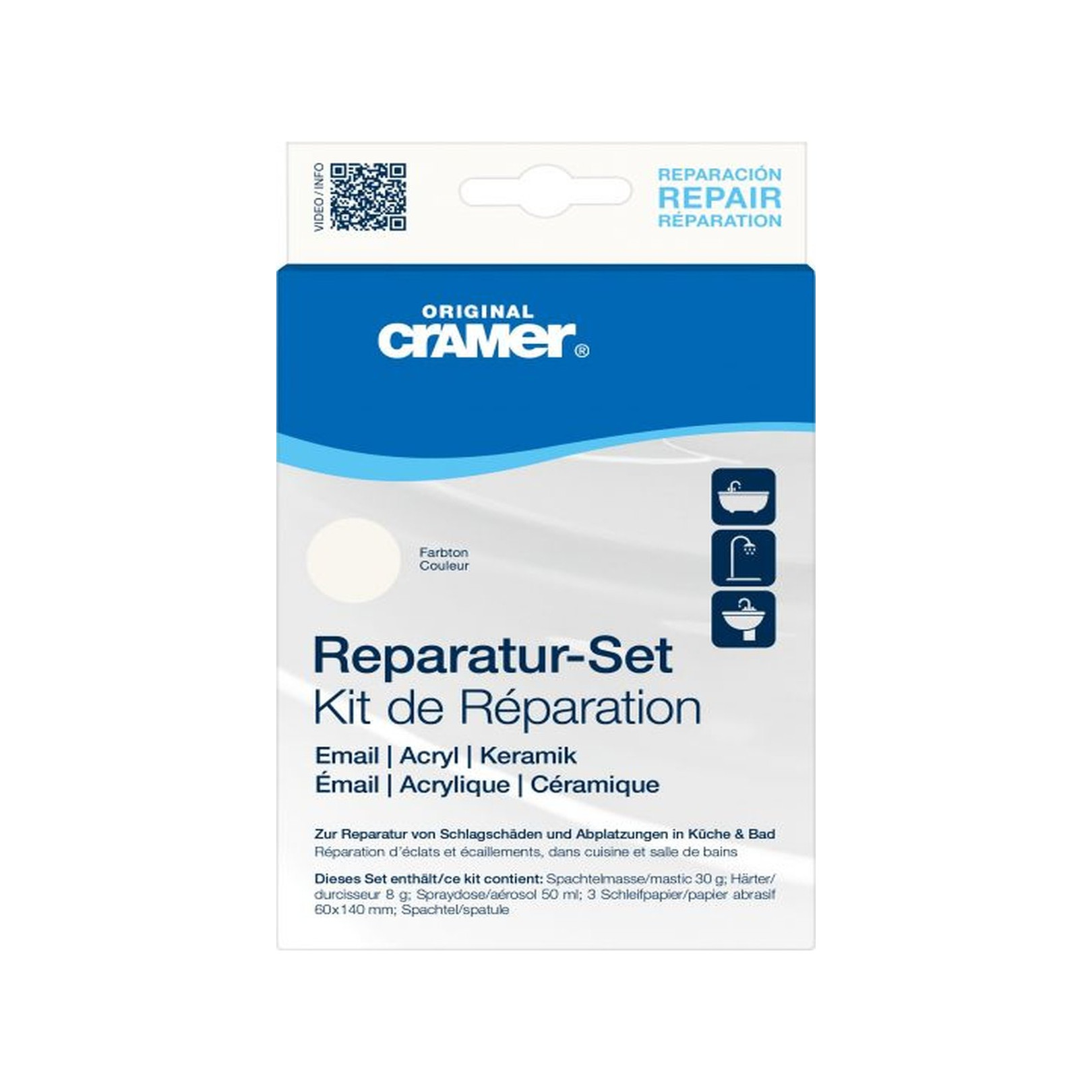 Cramer Keramik-Emaille-Reparaturset weiss Nr.11000 247323