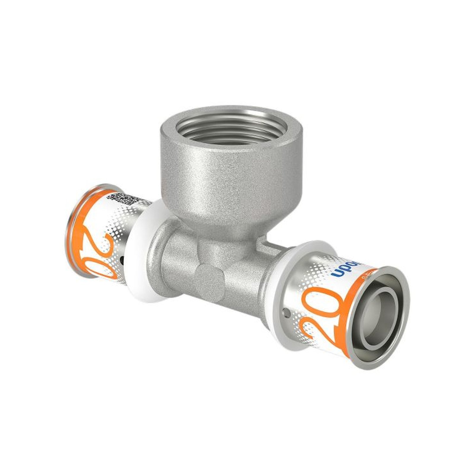 Uponor S-Press PLUS T-Stück 20mm DN20 3/4 IG Edelstahlpresshülse PPSU DVGW 1070597