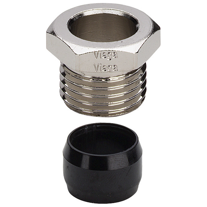 Viega Verschraubung Raxofix 94576.1 15x1-2 Messing vernickelt 112059