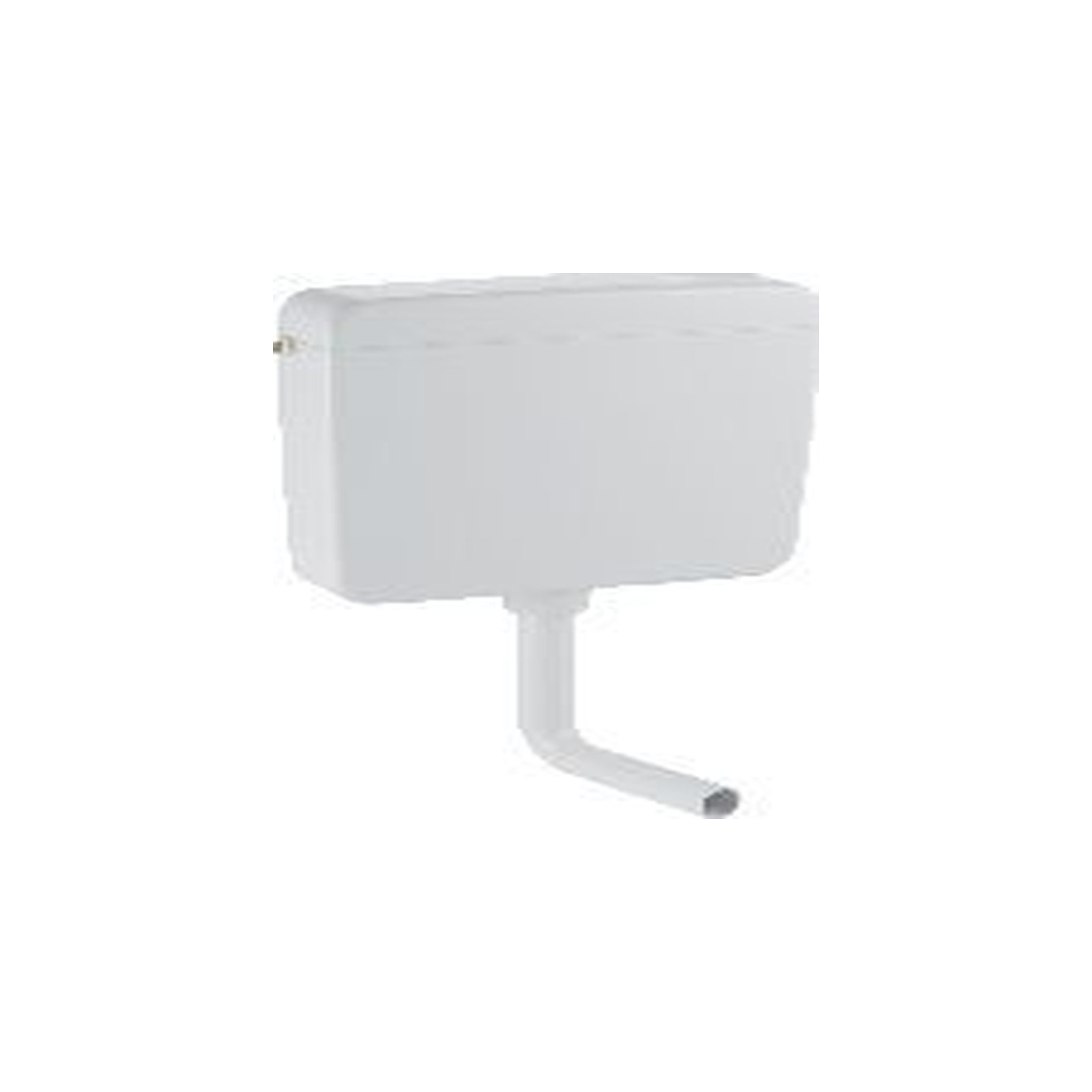 AP127 AP-Spülkasten, Spül-Stopp-Sp tiefh. WA li/mi/re, weiß-alpin