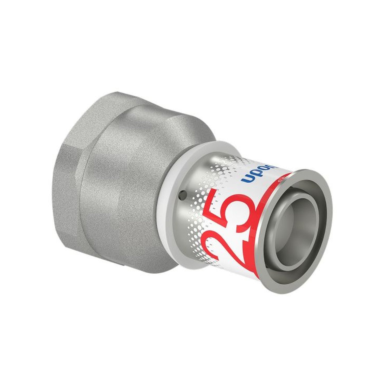 Uponor S-Press PLUS Übergangsmuffe 25 mm DN25 IG Pressmuffe Rp 1 Zoll Edelstahlpresshülse DVGW 1070520