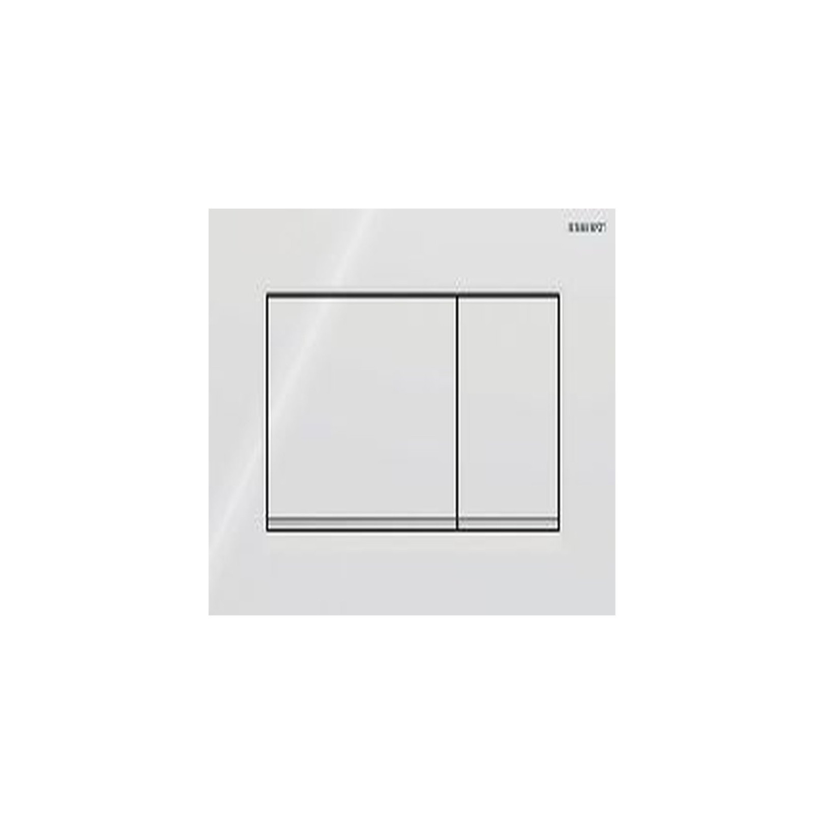 Geberit Betätigungsplatte Sigma 30 2-Mengen-Spülung weiß hochglanz-verchromt Kunststoff 115883KJ1
