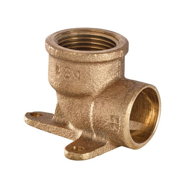 IBP Deckenwinkel Rotguss Serie4000 4471G 22mm Rp 3-4 IG Innenlötende Flansch 4471G022006000