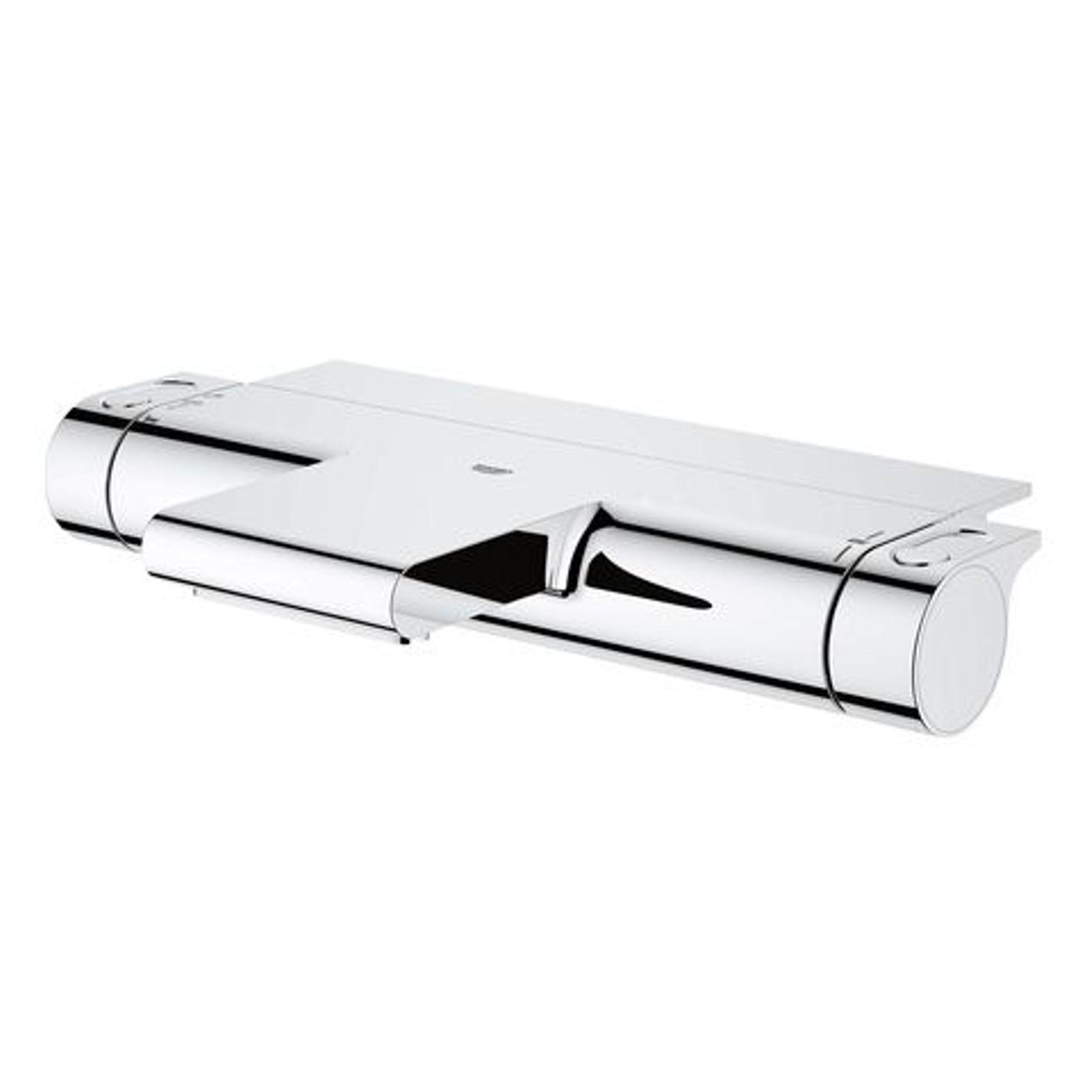 GROHE Thermostat-Wannenbatterie Grohtherm 2000 34464001 Wandmontage Ablage Chrom CoolTouch SafeStop EcoButton GROHE Thermostat-Wannenbatterie Grohtherm 2000 34464001 Wandmontage Ablage Chrom CoolTouch SafeStop EcoButton