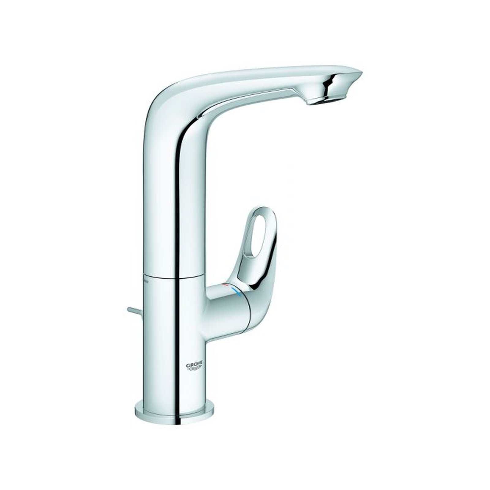 GROHE Waschtischarmatur Eurostyle L-Size Chrom offener Hebel SilkMove Ablaufgarnitur 23569003