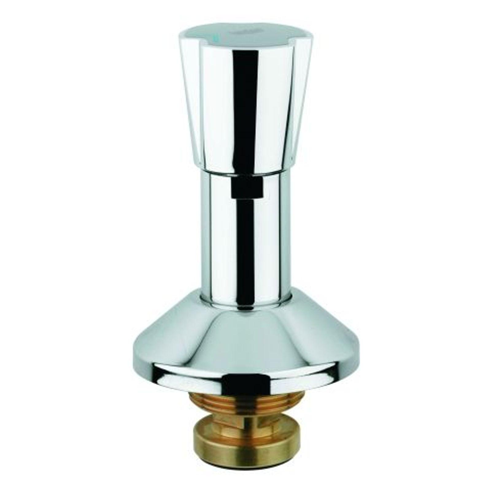 GROHE Oberteil 11516 1 1/4 Zoll UP-Ventile Dreikantgriff blau rot chrom Long-Life Shine 11516000