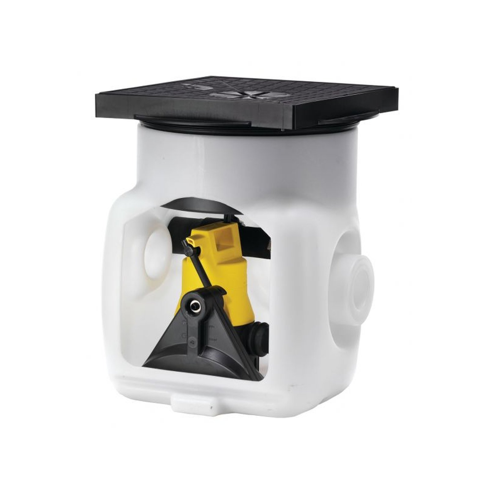 Jung Unterflurbehälter Baufix 50 PE Sammelbehälter Bodenablauf Rückschlagklappe 40-55 l JP09335