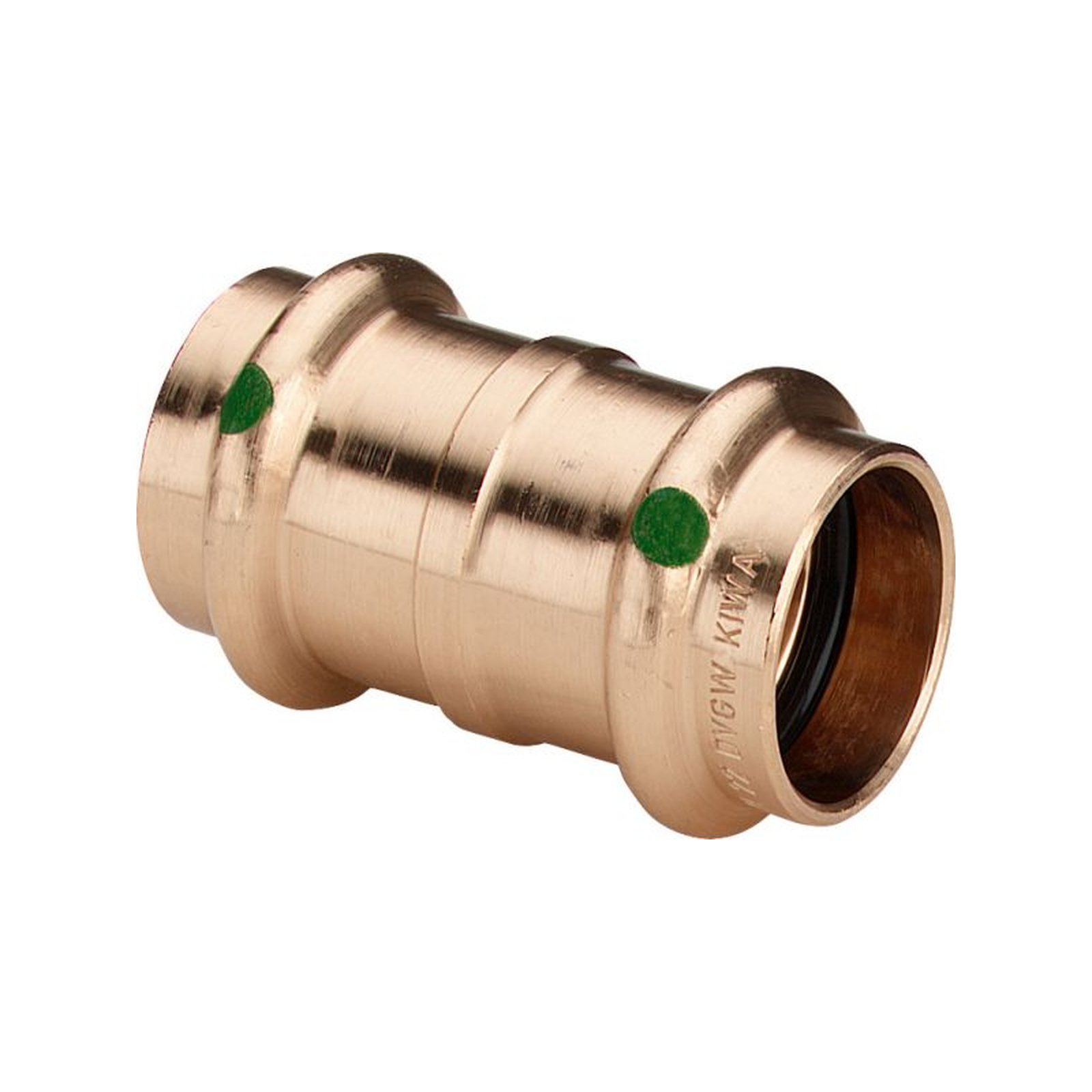 Viega Sanpress Muffe 54 mm Rotguss Siliziumbronze SC-Contur EPDM Dichtelemente 215835