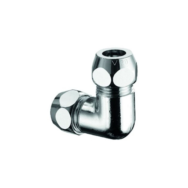 Schell Winkel-Doppel-Verschraubung 3-8AGx3-8AG DN10 Messing chrom 064450699