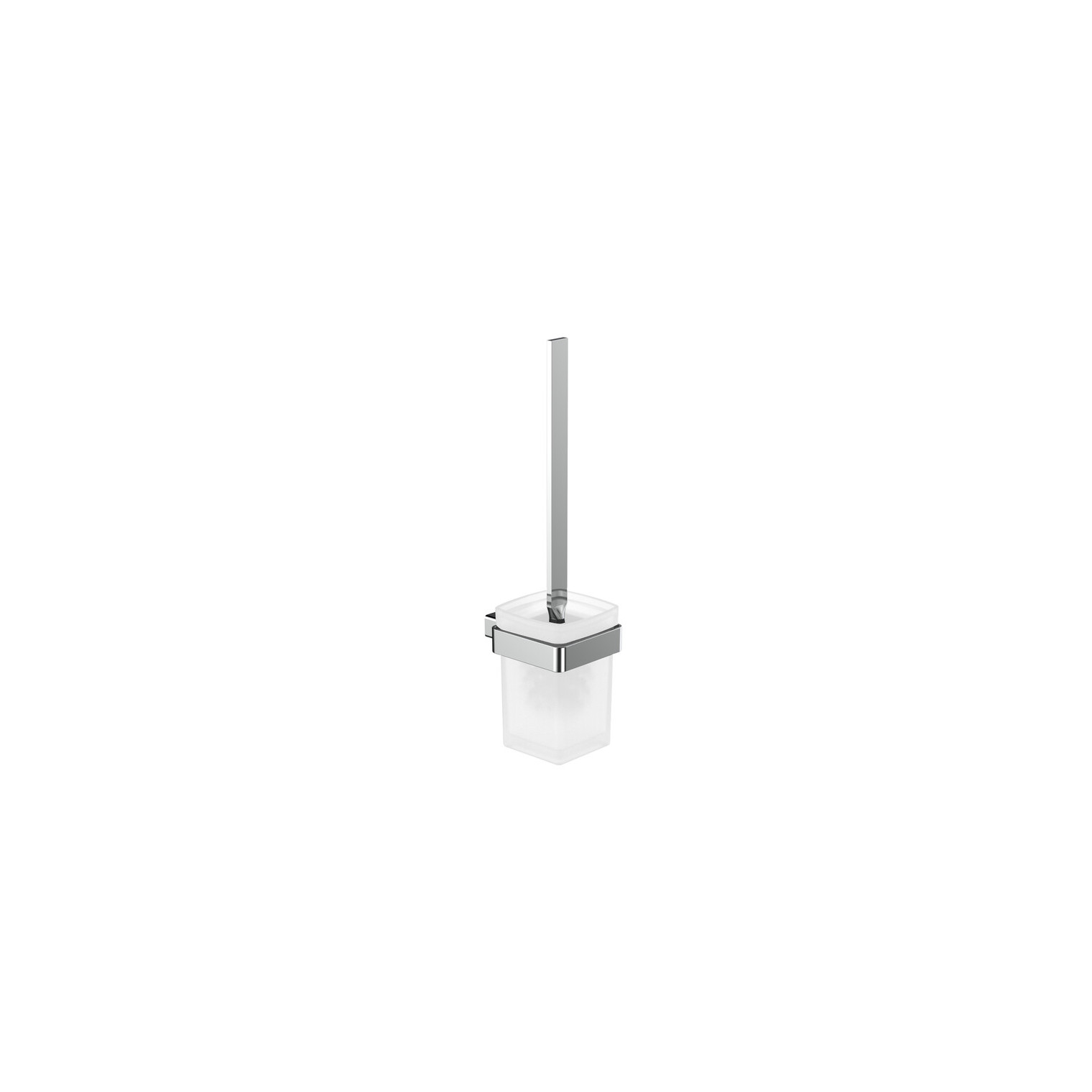 Emco Bad loft Bürstengarnitur Kristallglas satiniert chrom Wandmodell 051500100