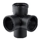 Geberit Silent-PP Eckabzweig DN100 87 Grad d110 schalloptimiert 390559141