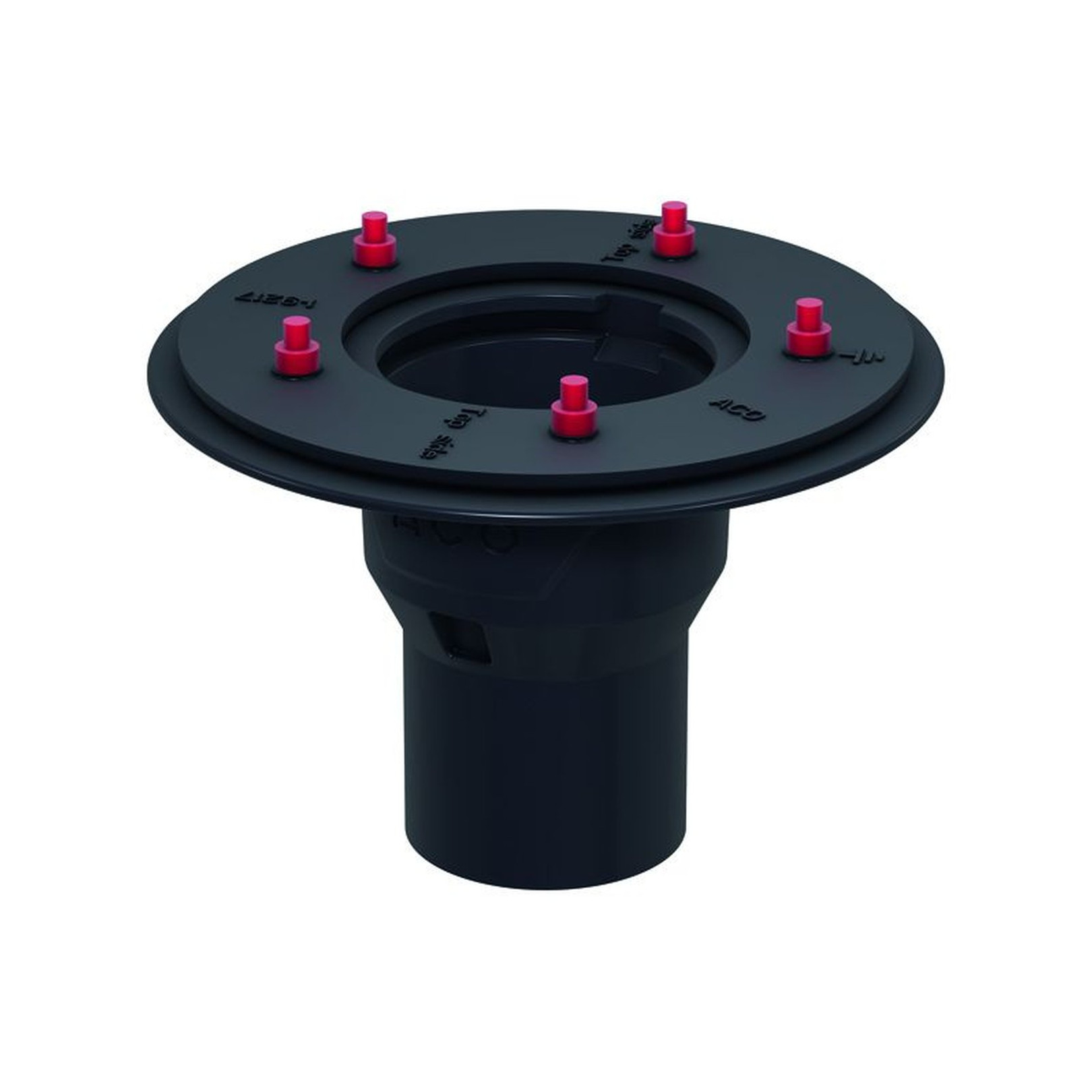 Aco Passavant Bodenablauf 5571.10.20 DN100 90 Grad Pressflansch Anstrich 2,0 l/s