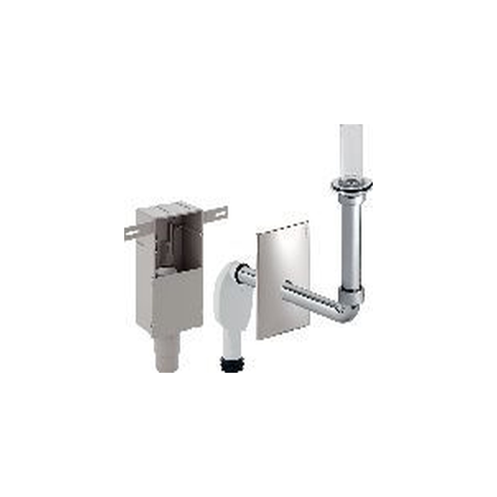 Geberit UP-Geruchsverschluss Waschtisch Abgang horizontal d50-56mm Fertigbauset Wandeinbaukasten 151122211