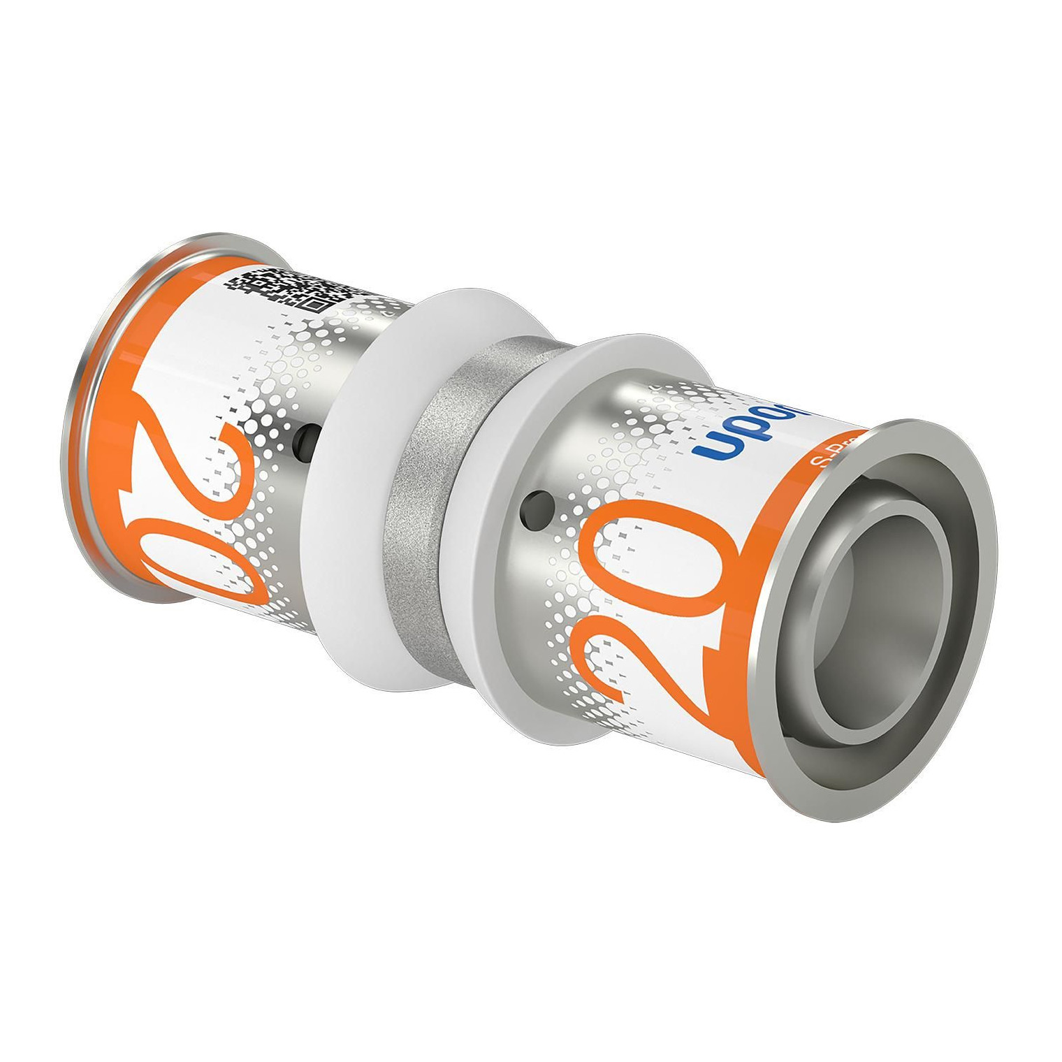 Uponor S-Press PLUS Kupplung 20 mm 20 mm PPSU Messing Edelstahlpresshülse DVGW 1070548