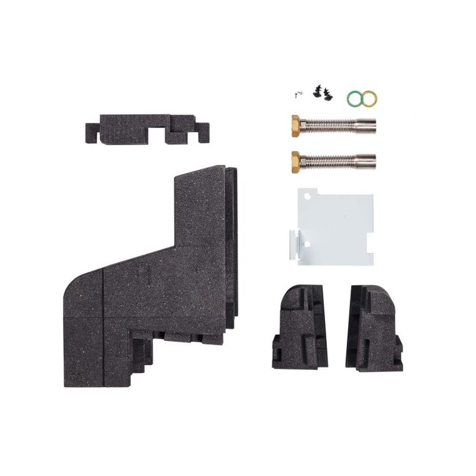 Vaillant Montageset Wandanschluss GEG konforme Dämmschale Edelstahlwellrohr 125 mm Glattrohr 35 mm EPP-Gehäuse 0010027974