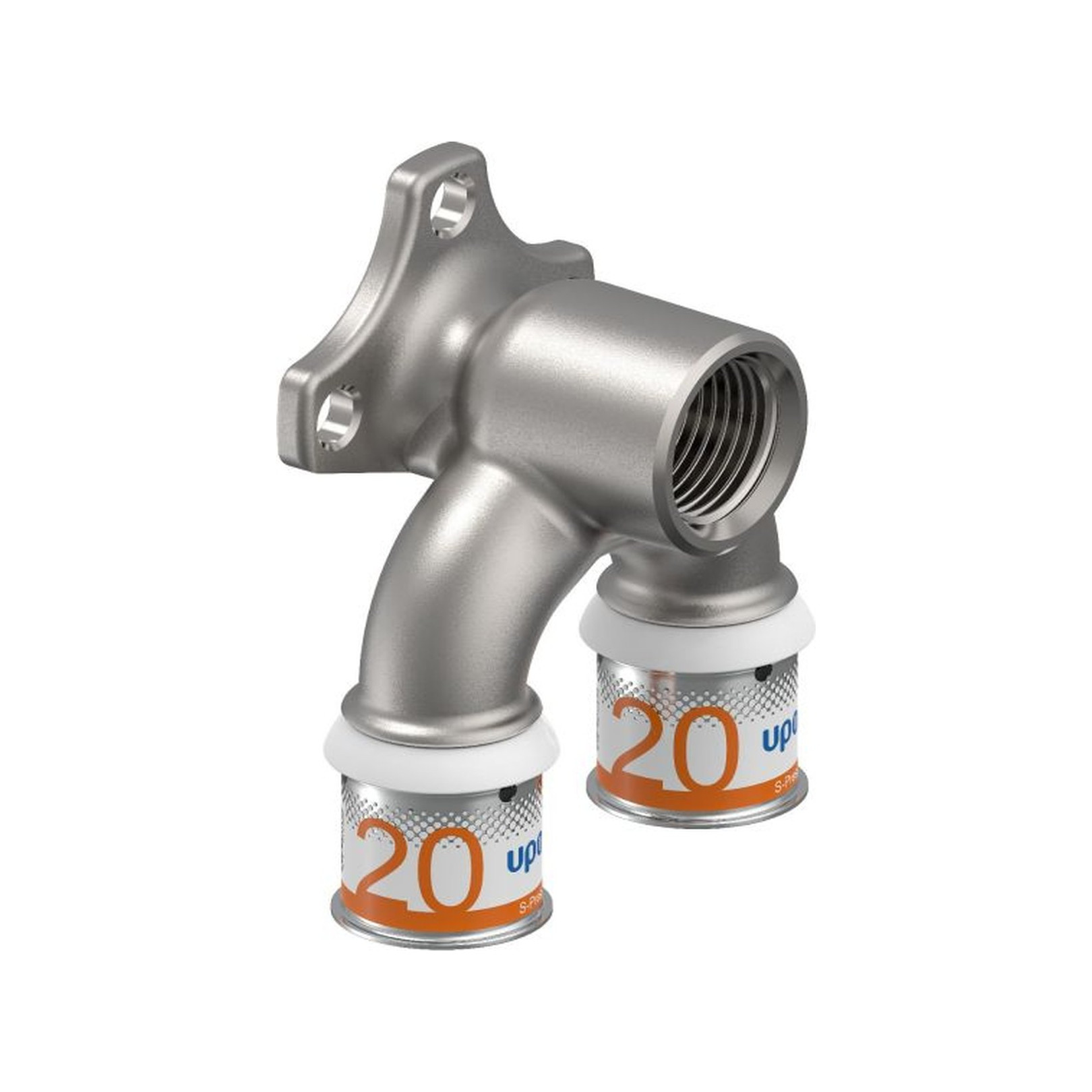 Uponor S-Press PLUS U-Wandscheibe 20 mm DN15 1/2 Zoll IG Pressmuffe EPDM 1070630