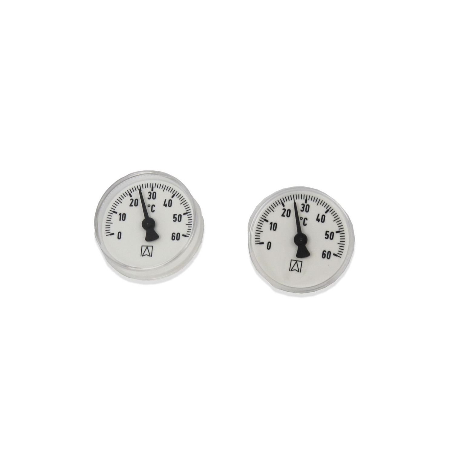 Roth Thermometer-Set HKV G1-Zoll UeWM Kunststoffverteiler Vor-Rücklauf 1135008018